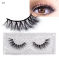 Blushimmer LEHUAMAO 5D Mink Hair false eyelashes with wispy, cross design, fluffy and natural for makeup and eyelash extension.