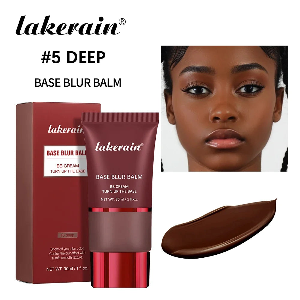 Lakerain Matte Foundation Base Cream Long-lasting Soft Focus Matte Natural Fit Coverage Concealer Waterproof Face Base Makeup