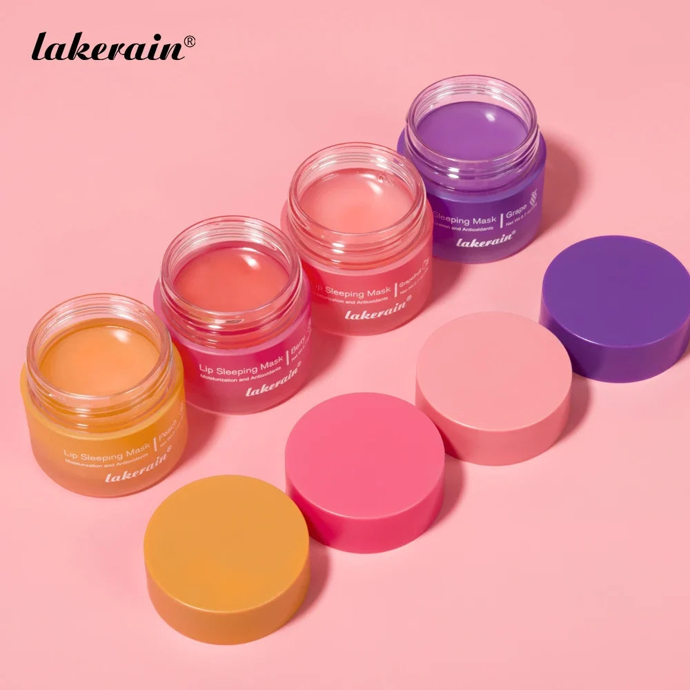 Blushimmer moisturizing sleeping lip mask in a 20g jar, designed to hydrate, reduce lip lines, and soothe chapped lips overnight.