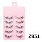 Blushimmer DINGSEN fake anime eyelashes with clear band, 5 pairs of natural, daily manga-style little devil lashes.