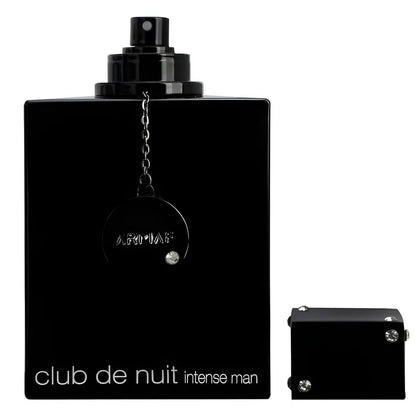 Armaf Club De Nuit Intense for Men Eau de Toilette spray in 3.6 oz, featuring spicy wood scent and original Arab perfume.