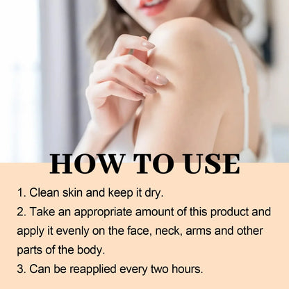 Facial Body Sunscreen Spf100 Anti Sun UV Protector Solar Skin Protective Sunblock Oil-Control Moisturizing Whitening Sun Cream