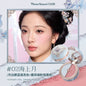 Blushimmer Flower Knows Blusher Butterfly Cloud Collar Duo for dark skin, peach matte blush for cheeks, compact box packaging.