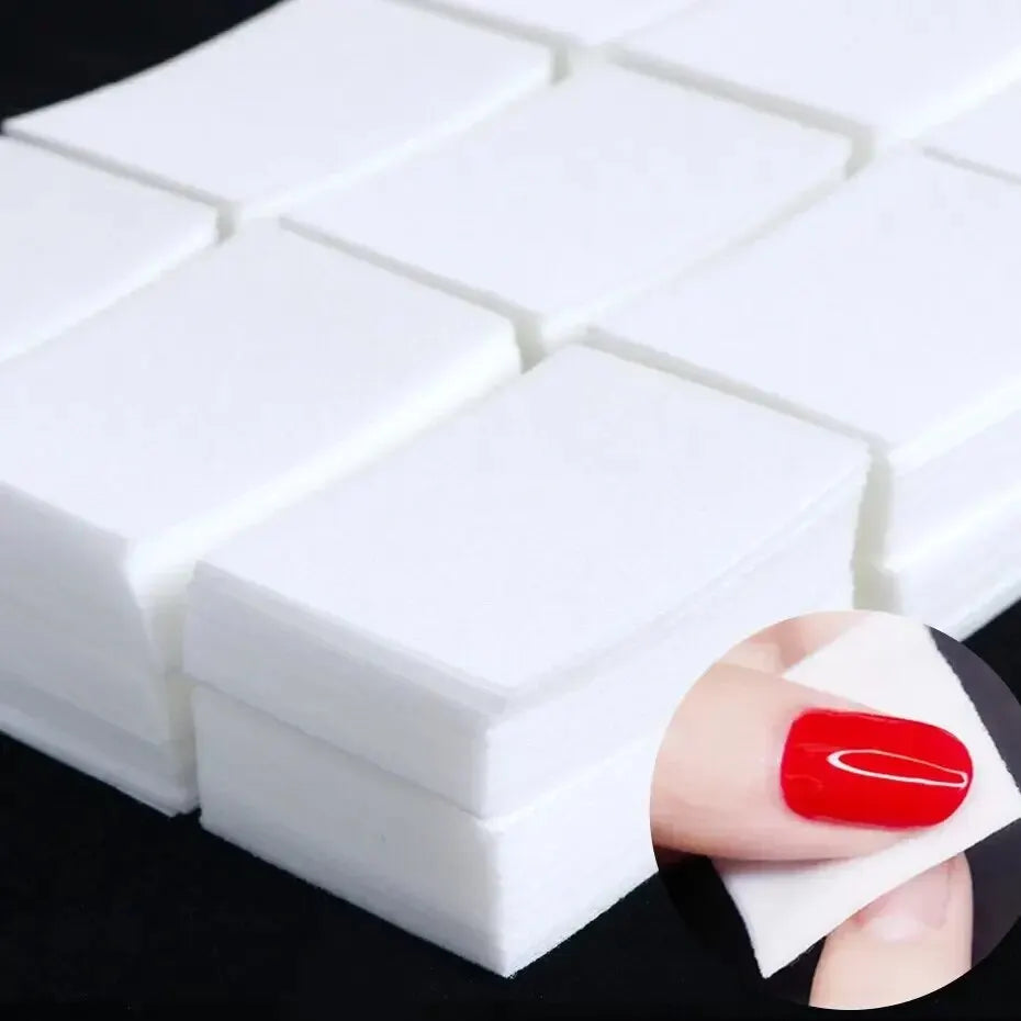 Blushimmer nail polish remover wipes and nail cleaning pads, non woven for women and girls, used for beauty salon nail care.