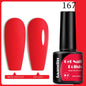 Blushimmer Faandin 7ml red gel nail polish bottle with smooth, full-color, quick-drying, alcohol-free, high saturation gel for nails.