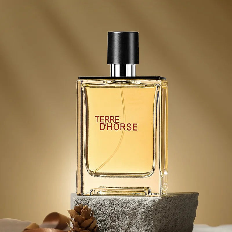 Blushimmer 50ml men's cologne perfume with fresh, spicy, woody, and earthy tones, long-lasting and ideal for dating and daily wear.