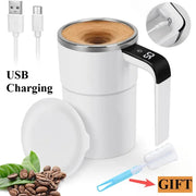 Smart Coffee Cup Recharge Automatic Mixing Coffee Mug Stainless Steel Magnetic Coffee Mug with LED Display Temperature Home Use