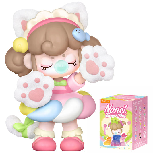 Rolife Nanci Blind Box collectible doll toy featuring Nanci's Sweet Time character in a surprise box for kids and adults.