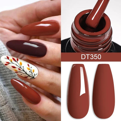 Blushimmer 7ml Burgundy Crimson nail gel polish with high pigment, smooth finish, suitable for UV LED soak-off nail art at home.
