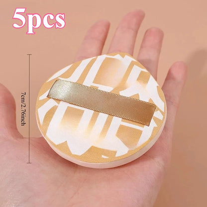 Blushimmer 5-piece marshmallow air cushion powder puffs, soft dual-purpose sponges for dry and wet foundation application.