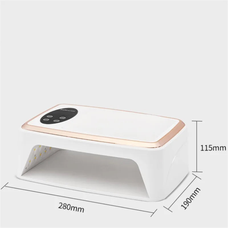 Blushimmer 90 LED UV Nail Dryer lamp with motion sensor, large curing space for gel nail polish, manicure, and pedicure treatments