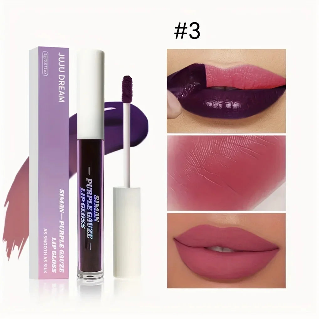 Blushimmer long-lasting matte lip ink peel-off liquid lipstick in a sleek tube, ready for smooth, waterproof lip application.