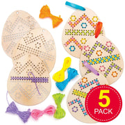 DIY Embroidery Kit Easter Eggs Embroidery Craft Set Made Of Wood Crafts For Children Sewing For Children On Easter Decoration