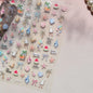5D Metal Fish Nail Art Stickers Tiny Ocean Shoal of Fish Foil Waves Summer Beach Self Adhesive Decoration Manicure Decal DIY