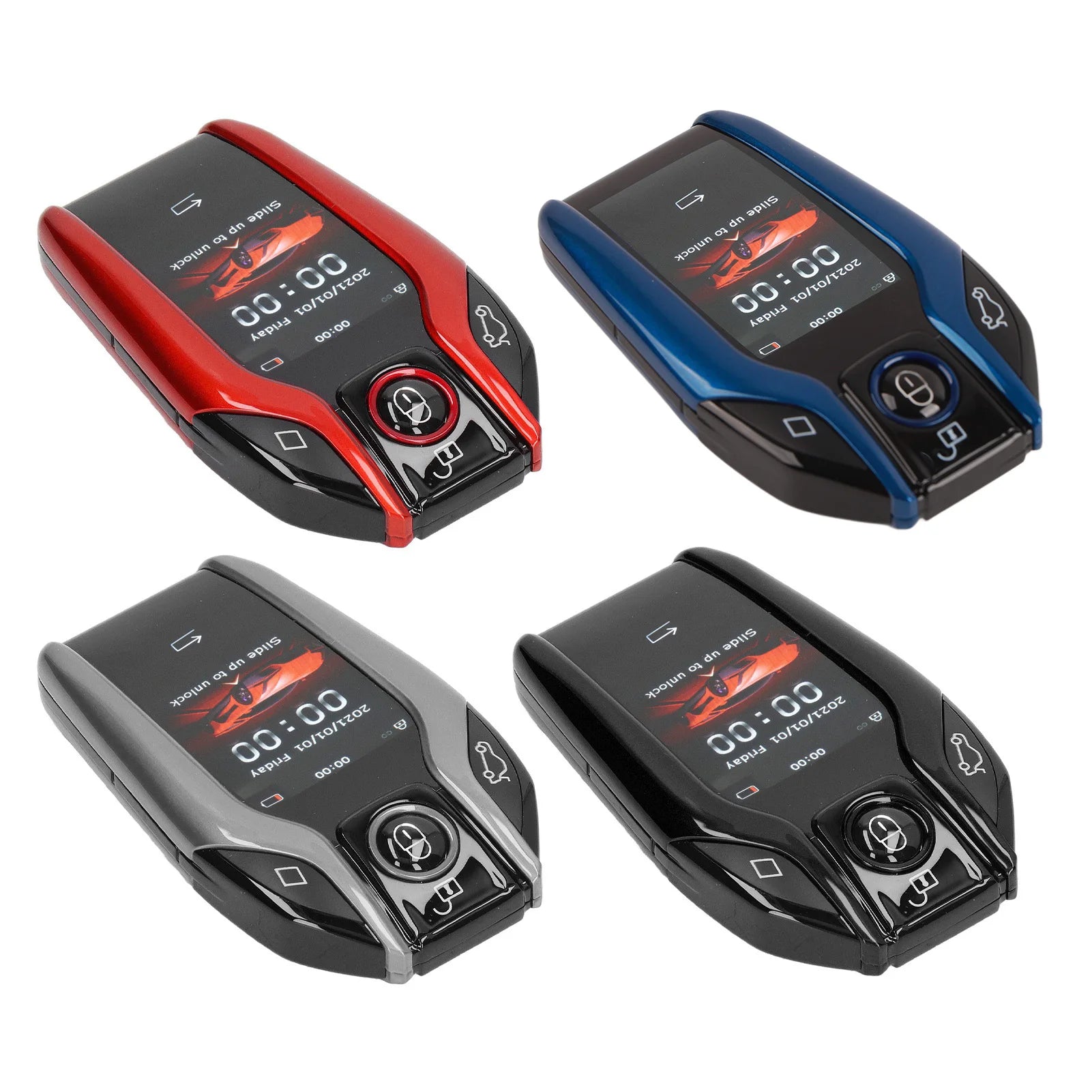 Car Smart Key, Universal TK800+ LCD Touch Screen Smart Key Remote Keyless Entry for All Start Stop Engine Button Models