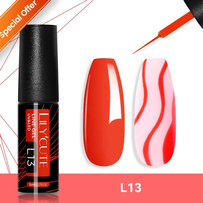 Colorful LilYCute 7ML gel nail polish by Blushimmer with vibrant shades for long-lasting manicures and UV gel nail art.