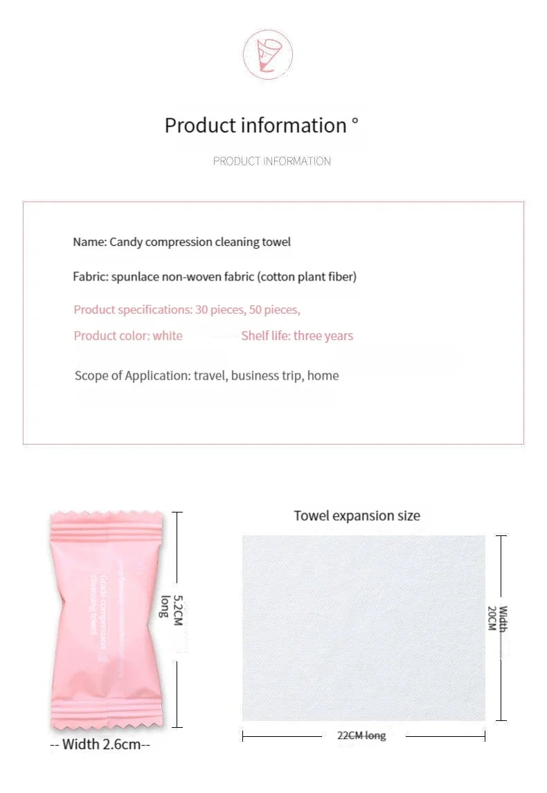 20/50/80/100PCS Mini Compressed Towel Disposable Capsules Towels Magic Face Care Tablet Outdoor Travel Cloth Wipes Paper Tissue