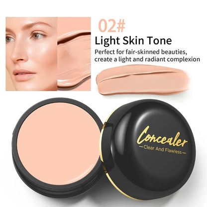 Blushimmer full coverage waterproof concealer with matte finish, hiding tattoos, scars, blemishes on all skin tones.