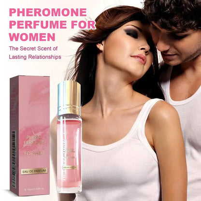 Blushimmer flirting perfume pheromone oil bottle with long-lasting, sexually stimulating fragrance for women.