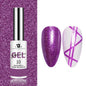 Blushimmer 5ML gold and silver metallic gel polish with chrome mirror finish, UV LED semi-permanent nail gel, super bright metallic effect