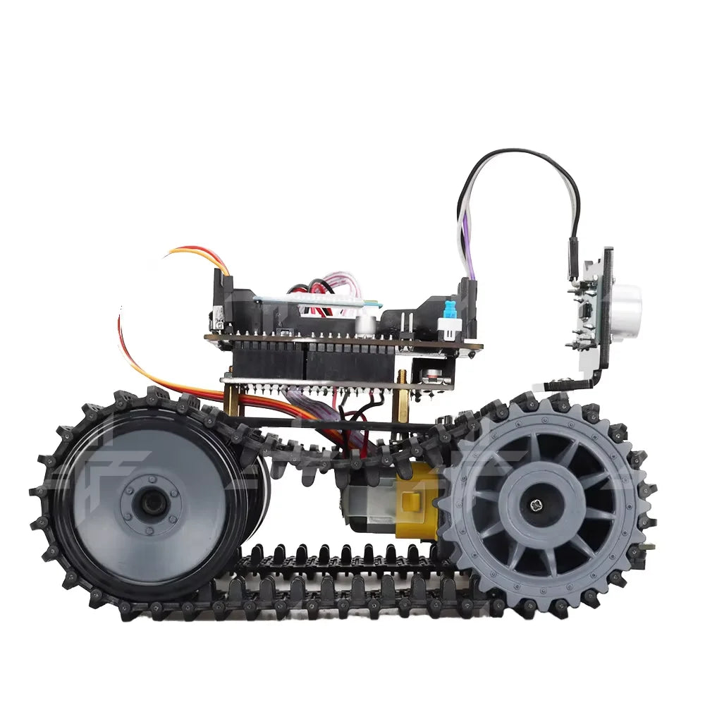 Smart Tank Car Robot with Line Tracking Bluetooth and  Tracked Chassis V2.0 Kits for Programmable Projects