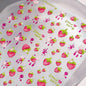 Red cherry-shaped nail art stickers with shiny crystals and bowknot designs for DIY manicure decoration by Blushimmer.