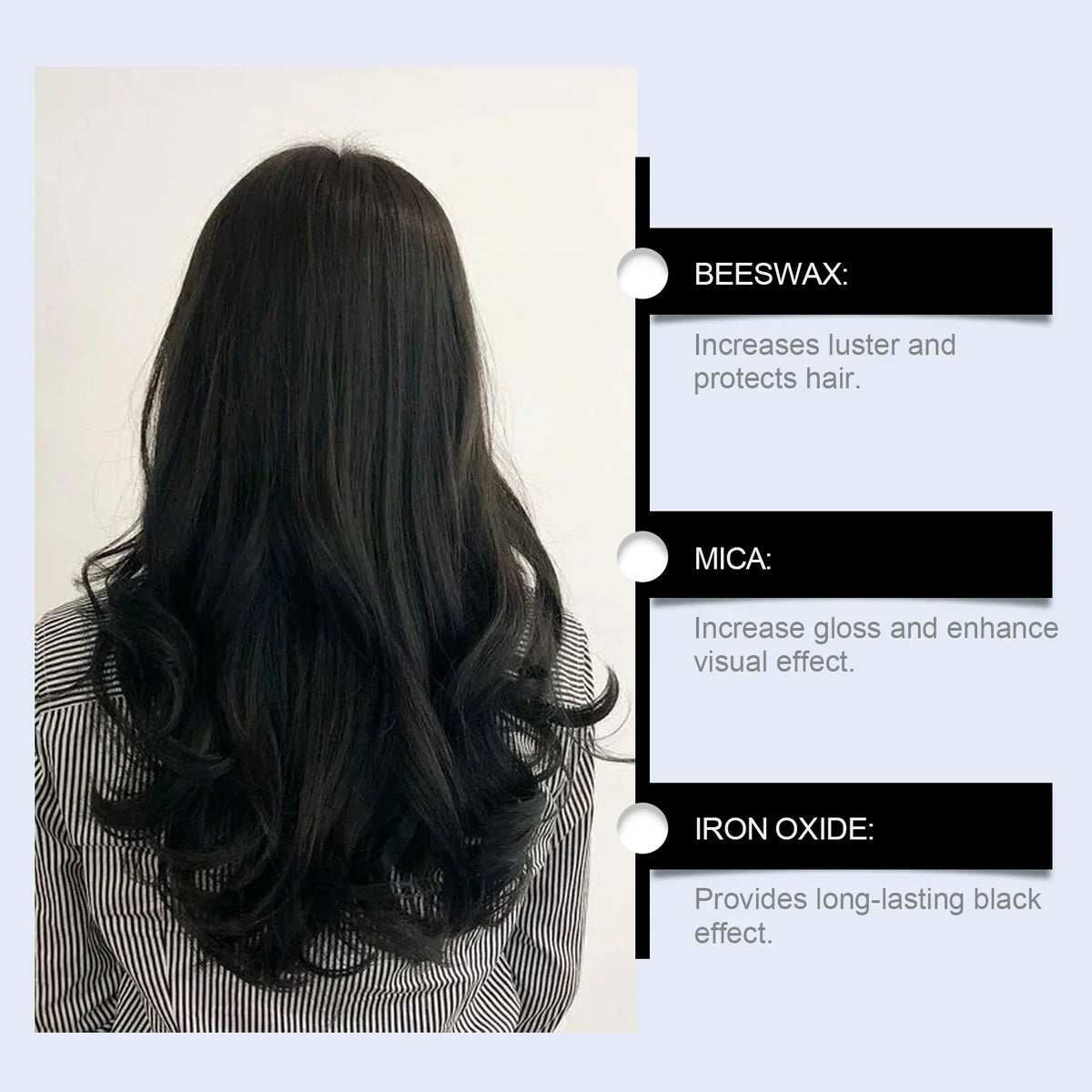 Instant Hair Color Spray Gray White Hair Coverage Repair Dry Nourishing Hair Styling Product Easy Rinse Temporary Black Hair Dye