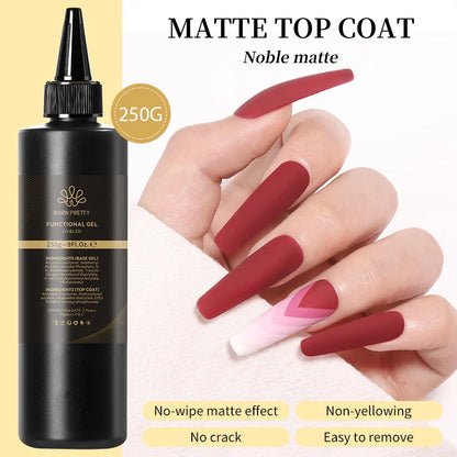 Blushimmer Born Pretty 250g pure black and white color gel nail polish refill package for semi-permanent UV and LED gel nails.