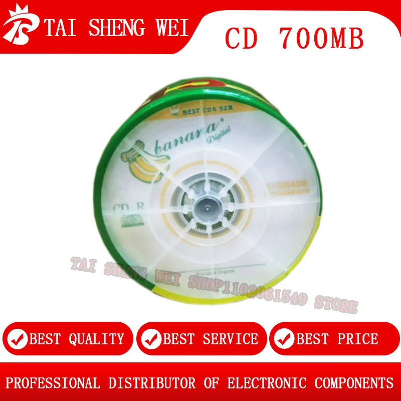 50pcs CD-R 700MB/80min CD Blank discs recordable compact disc 52x for the Backup and Storage of Data Photos Music etc