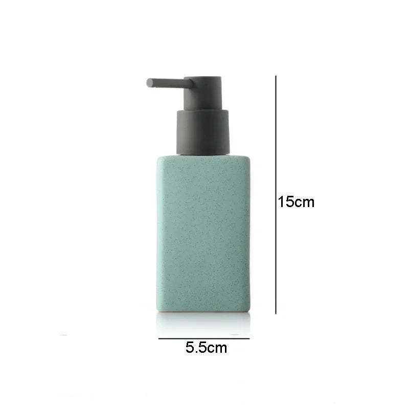 Ceramics Bathroom Supplies Hand Sanitizer Bottle Square Lotion Bottle Bathroom Accessories Press The Can Soap Liquid Container