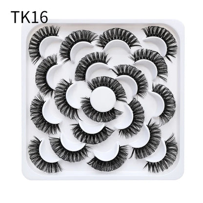 Blushimmer Russian strip false eyelashes, 25mm 3D mink volume lashes, thick, fluffy, dramatic natural makeup false eyelashes