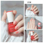 Blushimmer 8ml matte waterproof no-bake nail polish with glitter sequins, quick-dry UV varnish for nail art without a lamp.