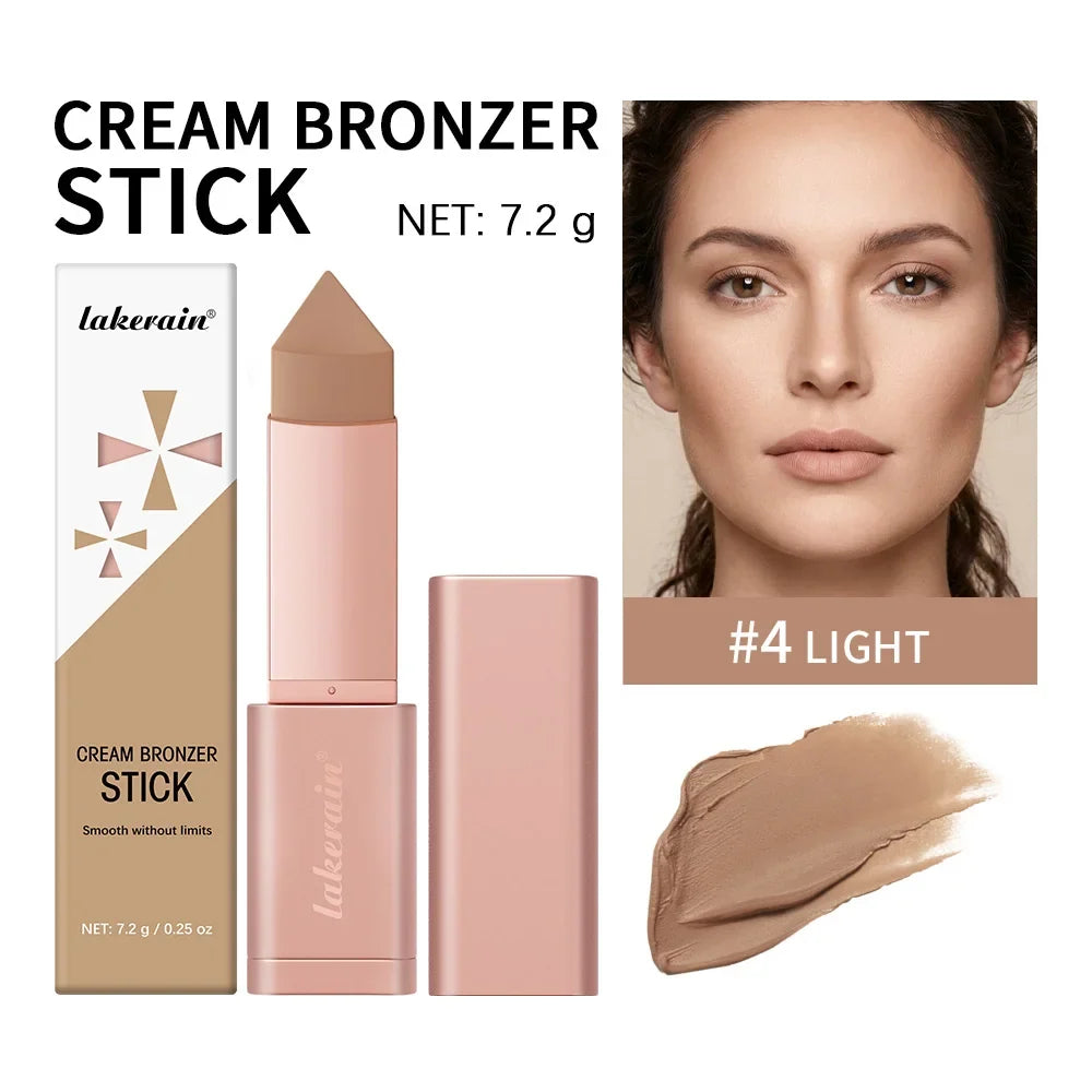 Blushimmer 2-in-1 cream bronzer and contour stick for face, adding depth and dimension with a smooth, blendable texture.