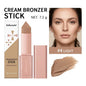 Blushimmer 2-in-1 cream bronzer and contour stick for face, adding depth and dimension with a smooth, blendable texture.