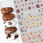 Elegant Butterfly Nail Manicure Stickers Blue Butterflies Leopard Retro Flowers Adhesive Decal Wedding Charm Manicure Tips