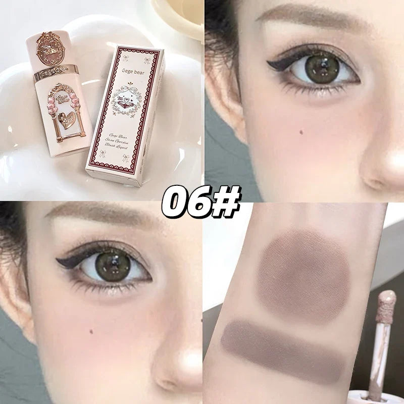 Blushimmer Gege bear Strawberry Cupid pink lip cream and liquid blush set with velvet matte finish, pressed powder and long-lasting formula.