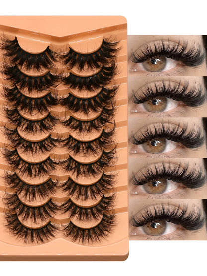Blushimmer Cat Eyelashes Fluffy 3D Mink false lashes with natural look, lightweight, reusable for daily, party, or wedding makeup.