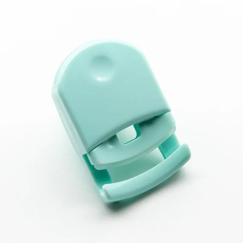 Blushimmer mini eyelash curler with multicolor folding design, professional false eyelashes curling clip for beauty and makeup.
