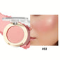 Blushimmer pearlescent blush powder with a brightening, long-lasting waterproof facial makeup in a soft pink shade.