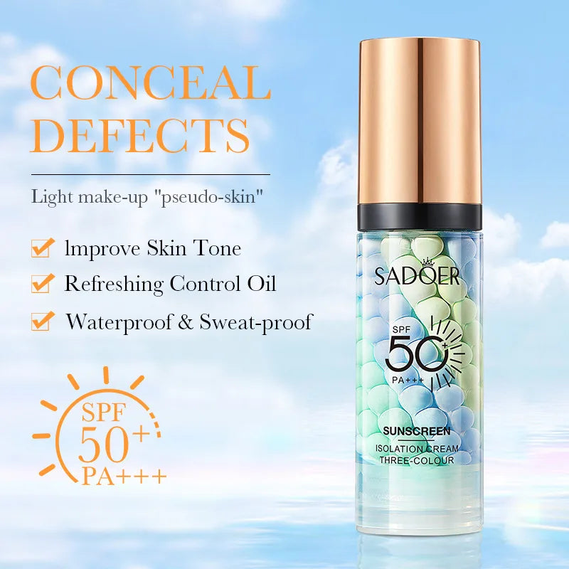 Blushimmer face makeup primer with tri-color cream contour, waterproof foundation, and natural makeup base in 40g jar.