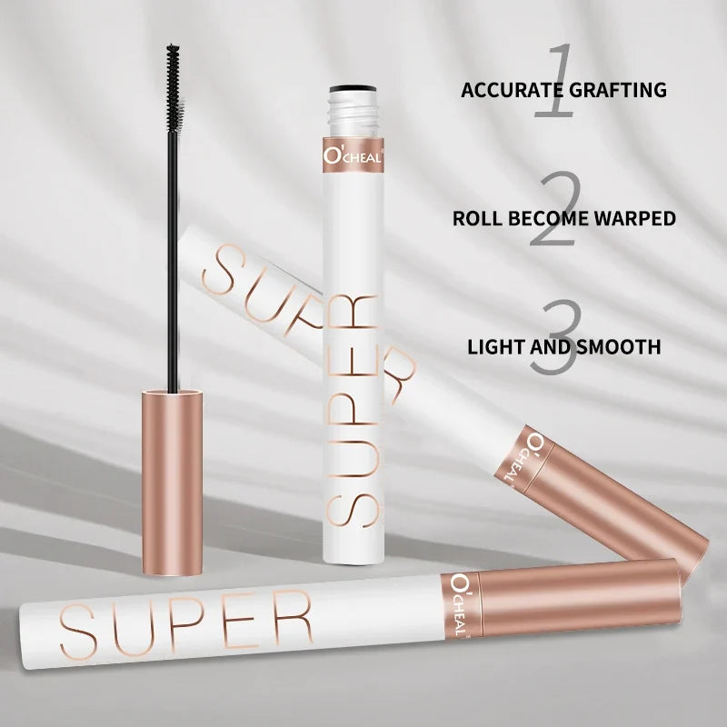 Blushimmer O‘cheal mascara with black lash brush, 3D silk formula, thickening, curling, lengthening for beautiful eye lashes.