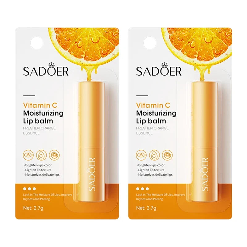 Blushimmer SADOER Vitamin C Lip Balm with moisturizing, nourishing formula for smooth, hydrated, and anti-wrinkle lips.