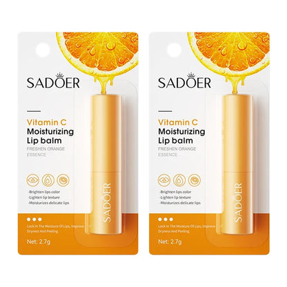 Blushimmer SADOER Vitamin C Lip Balm with moisturizing, nourishing formula for smooth, hydrated, and anti-wrinkle lips.