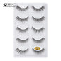 3/5 Pairs Hot Sale Natural Long 3D Mink Lashes Soft Short Faux Cils Handmade Fake Lashes Makeup Tool Eyelash Extension maquiagem