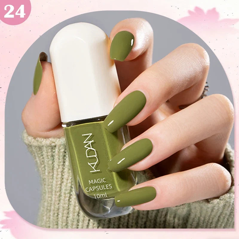 10ml Water-Based Peel Off Nail Polish 40 Colors Long Lasting Quick Drying No Need of Lamp to Cure Nail Supplies Manicure Nails