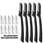 1/5PCS Eyebrow Razor Set Multipurpose Face Razors For Women and Men Dermaplaning Tool Easy To Use Cutter Shaver Blades Makeup To