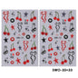 Colorful Blushimmer nail art stickers featuring sweet flowers, hearts, cherries, strawberries, bows, butterflies, and kawaii designs for manicures.