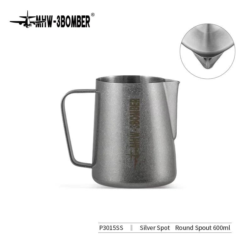 MHW-3BOMBER 3.0 Milk Frothing Pitcher 450/600ml Stainless Steel Steam Milk Pitcher Jug for Espresso Latte Art Coffee Accessories
