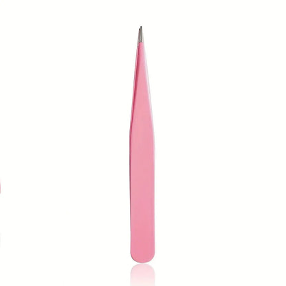 Blushimmer stainless steel eyebrow tweezers set with textured handles for precise, fast eyebrow shaping in 1, 2, or 4-piece options.