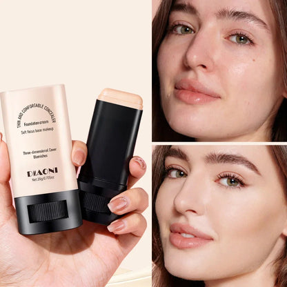 Lazy Foundation Stick, Natural, Hydrated and Refreshing, Light Makeup, Non-drying Concealer Foundation Stick